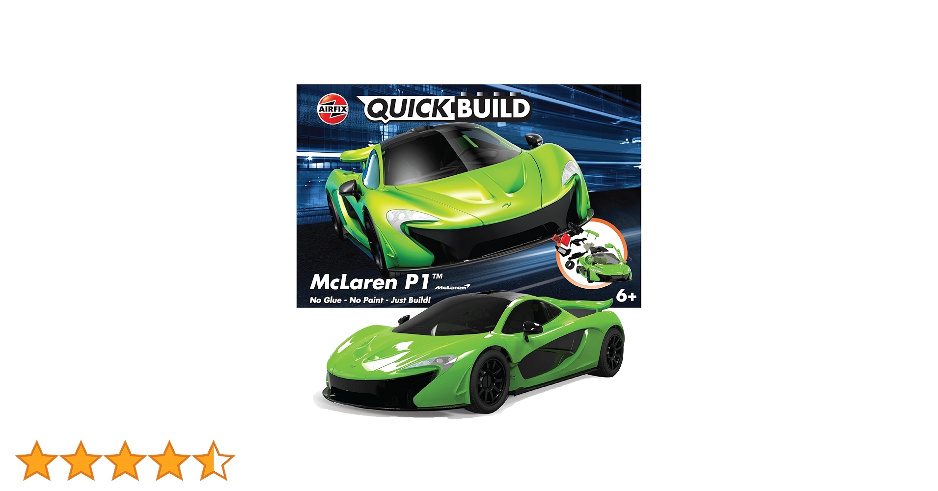 エアフィックス クイックビルドシリーズ マクラーレン P1 グリーン 塗装済みブロック式組み立てキット QB6021 プラモデル qqffhab Amazon | エアフィックス クイックビルドシリーズ マクラーレン